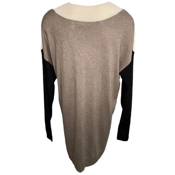 Apt 9 Beige Black Brown V Neck Lightweight Sweater sz Medium NEW‎ - Picture 8 of 8